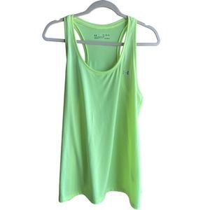 Under Armour Women’s Tech Twist Tank, Summer Lime/Silver, Women’s XL